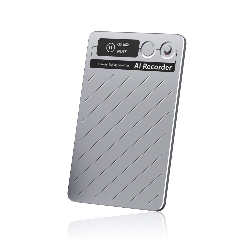 A6 Ultra-Slim WiFi AI Voice Recorder Card - 64GB Professional Meeting Transcriber